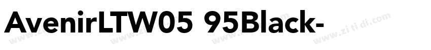 AvenirLTW05 95Black字体转换